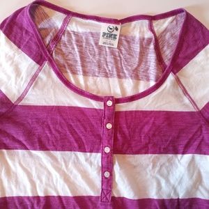 PINK Victoria's Secret Tops - PINK Victoria's Secret Striped Top Size Medium PINK Victoria's Secret Tops - PINK Victoria's Secret Striped Top Size Medium